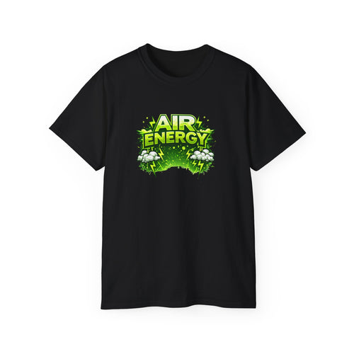 Air Energy logo Tee | Neon Green Graphic Shirt