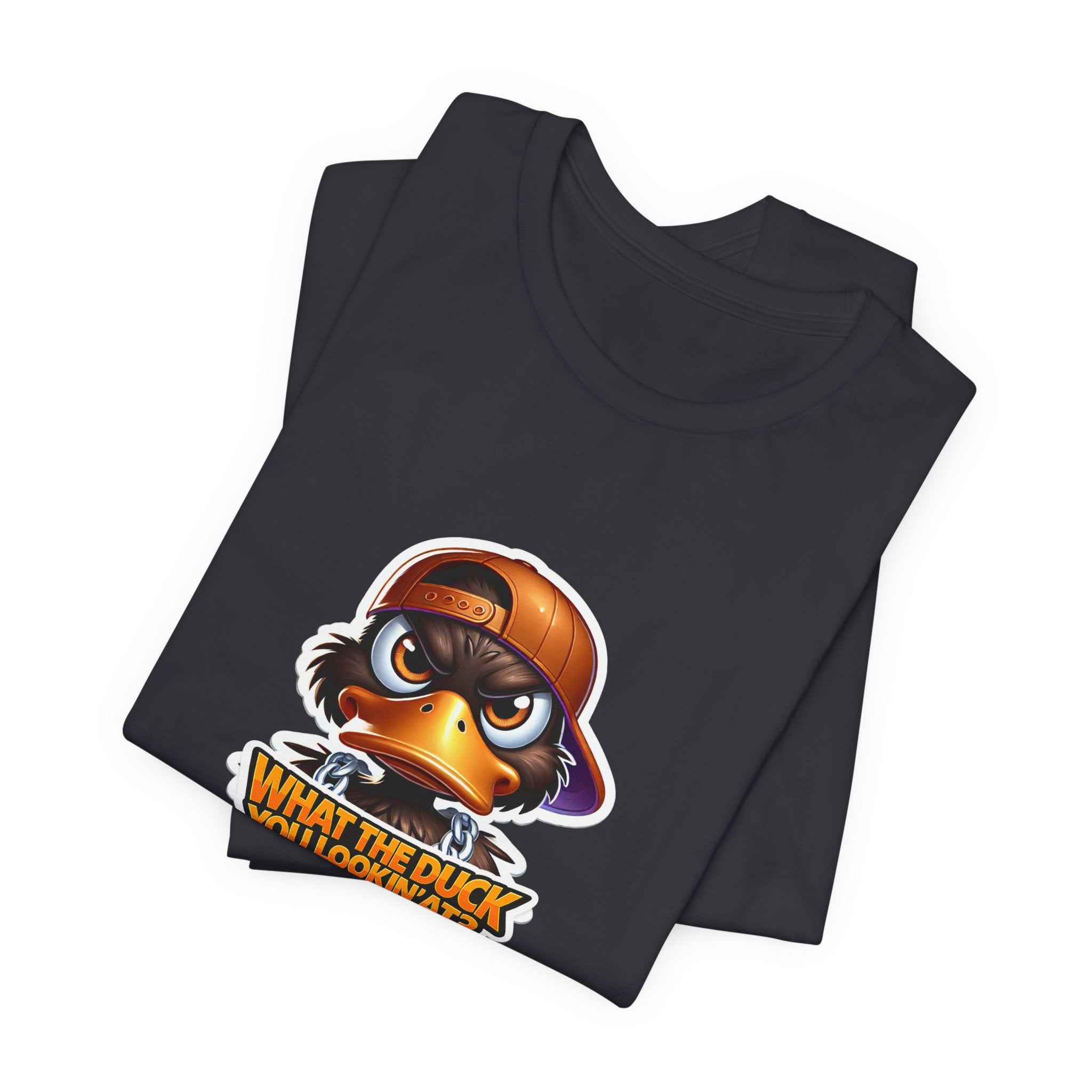What The Duck You Lookin At? Duck Face Graphic Tee | Cute Cartoon Duck T-Shirt