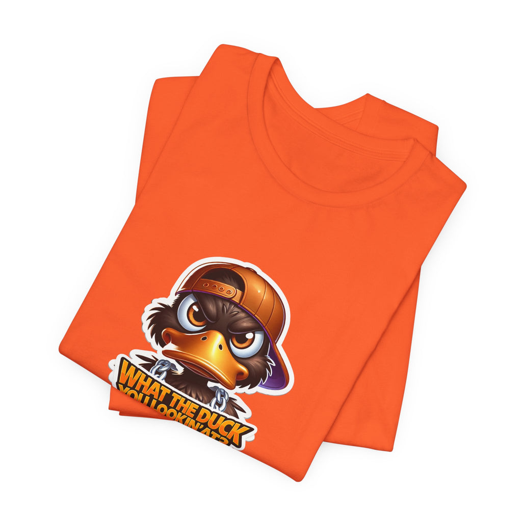 What The Duck You Lookin At? Duck Face Graphic Tee | Cute Cartoon Duck T-Shirt