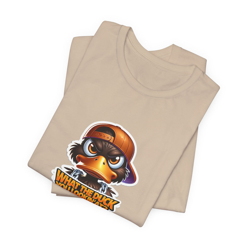 What The Duck You Lookin At? Duck Face Graphic Tee | Cute Cartoon Duck T-Shirt