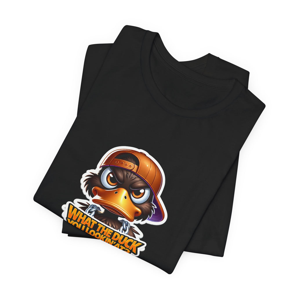 What The Duck You Lookin At? Duck Face Graphic Tee | Cute Cartoon Duck T-Shirt