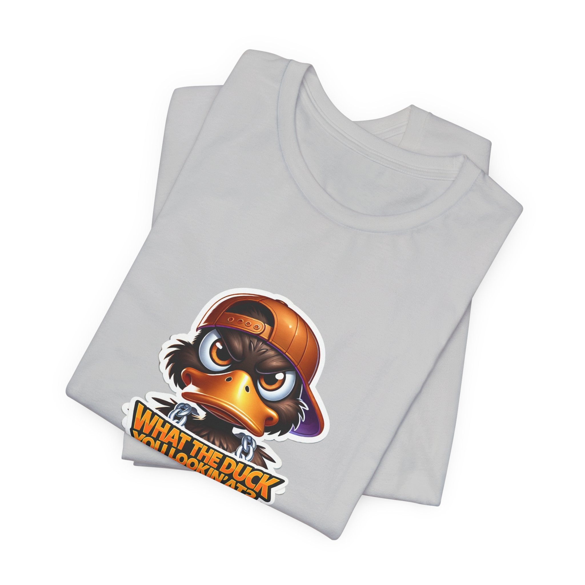 What The Duck You Lookin At? Duck Face Graphic Tee | Cute Cartoon Duck T-Shirt