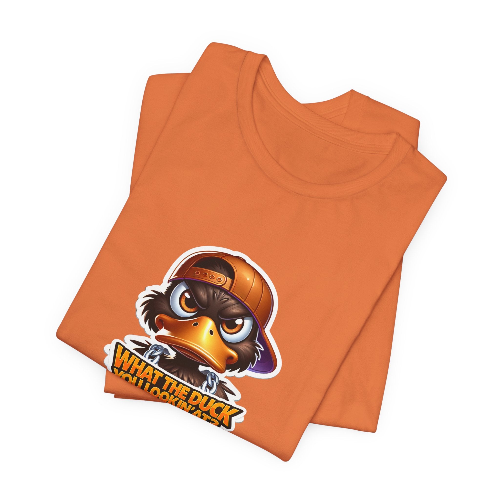 What The Duck You Lookin At? Duck Face Graphic Tee | Cute Cartoon Duck T-Shirt