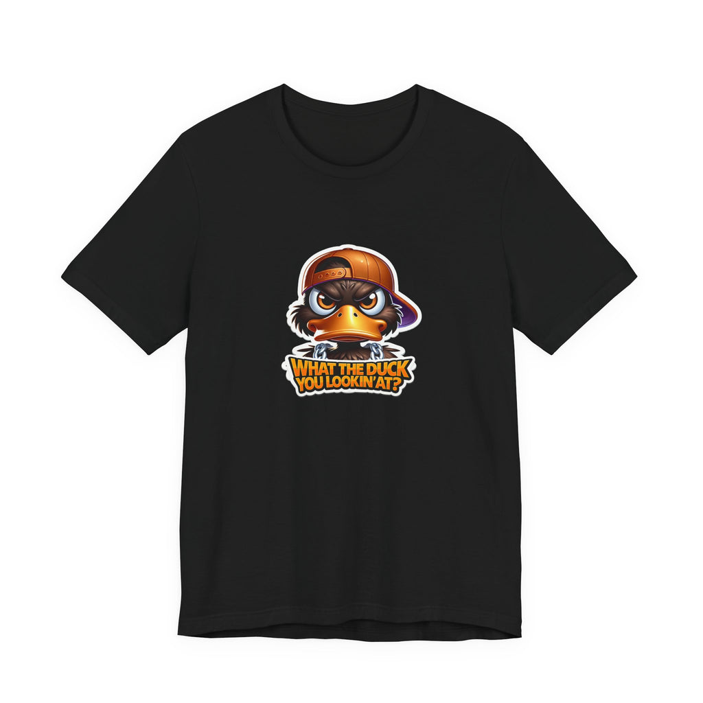 What The Duck You Lookin At? Duck Face Graphic Tee | Cute Cartoon Duck T-Shirt